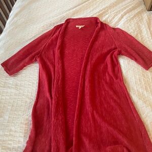 Eileen Fisher linen/cotton short sleeve sweater